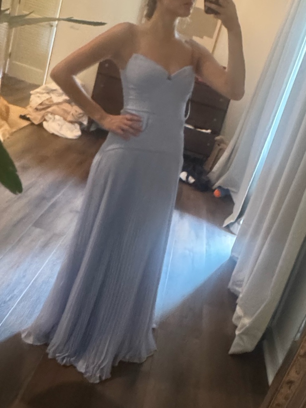 AMUR Saylor Pleated Gown - Picture 4 of 4